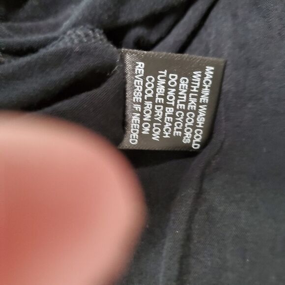 Cure black stretchy bell sleeve top boho - Picture 6 of 7